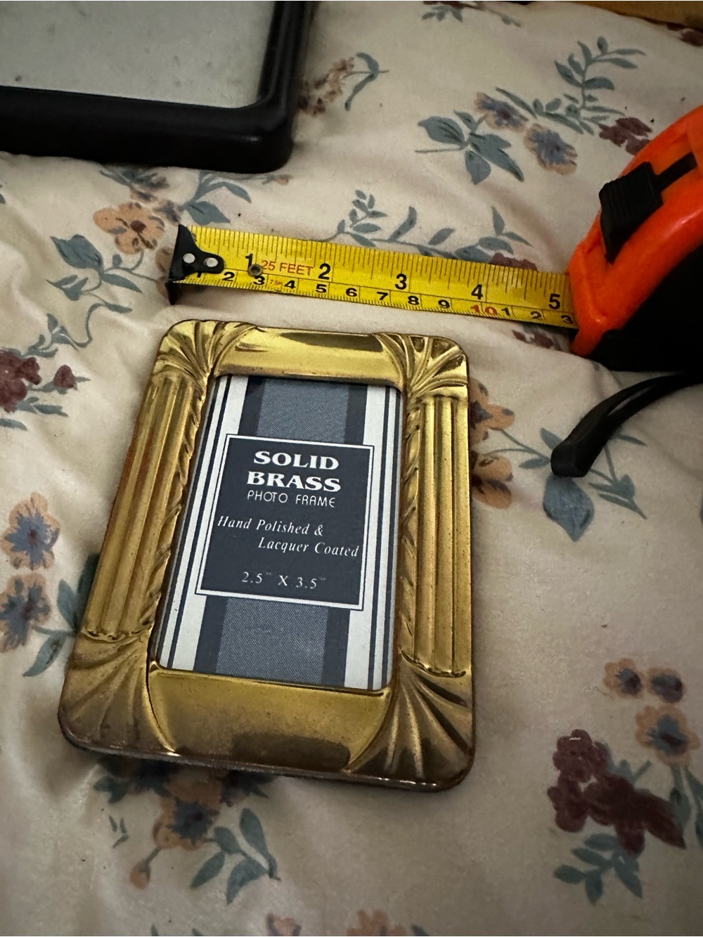 Mini Solid Brass Photo Frame in Gold